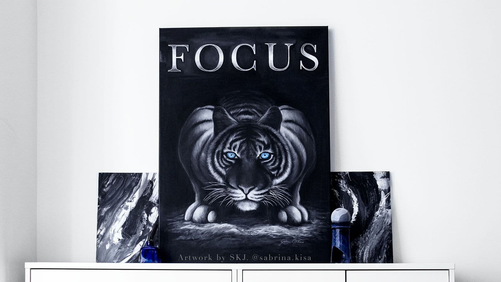 12. 2017 // FOCUS Motivational Acrylic Painting